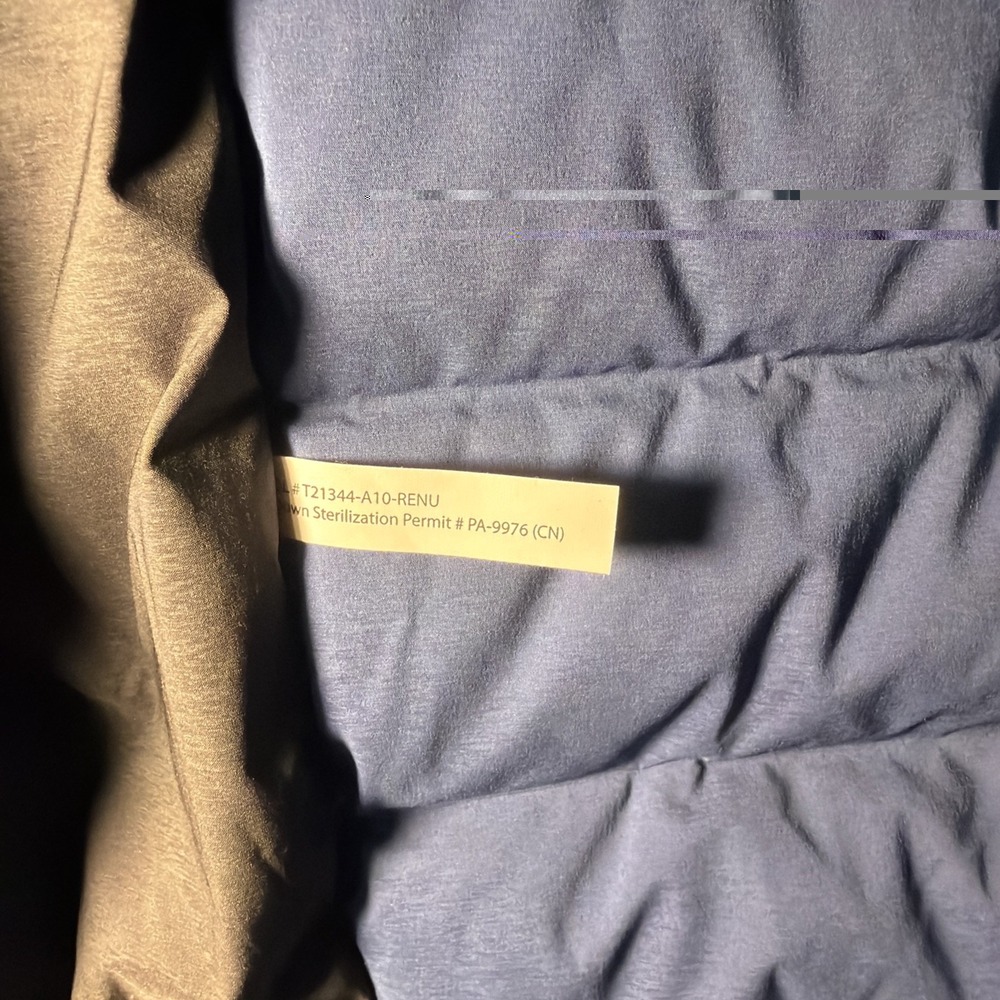 The North Face Mens 600 Fill Down Puffer Vest Size Large Blue Black Full Zip XL - Picture 8 of 9